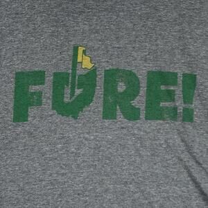 Where I'm From Mens L Gray “Fore” Ohio Golf Preppy Shirt PGA Tour USA